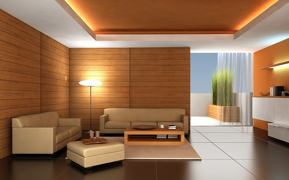 Living room set HD wallpaper